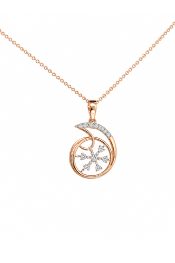 The Celestial Snowflake Swirl Pendant