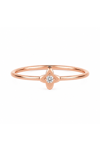 The Petite Fleur Solitaire Ring
