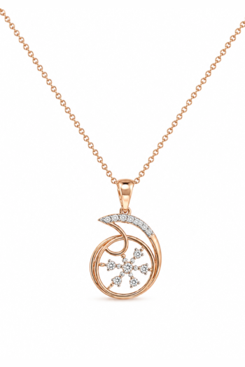 The Celestial Snowflake Swirl Pendant