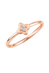 The Clover Bloom Solitaire Ring