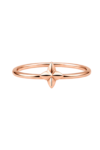 Rose Gold Four-Point Star Stackable Ring