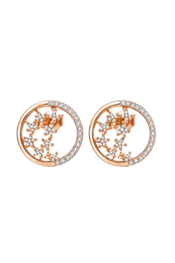 Rose Gold Celestial Constellation Stud Earrings
